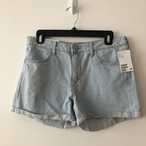 Light wash shorts